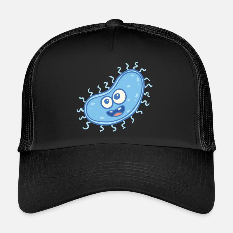 MICROBIOLOGISTE: Bactérie douce - Casquette trucker  - noir/noir