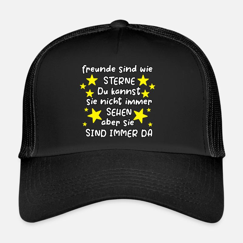 Les amis sont comme des étoiles Casquette trucker 