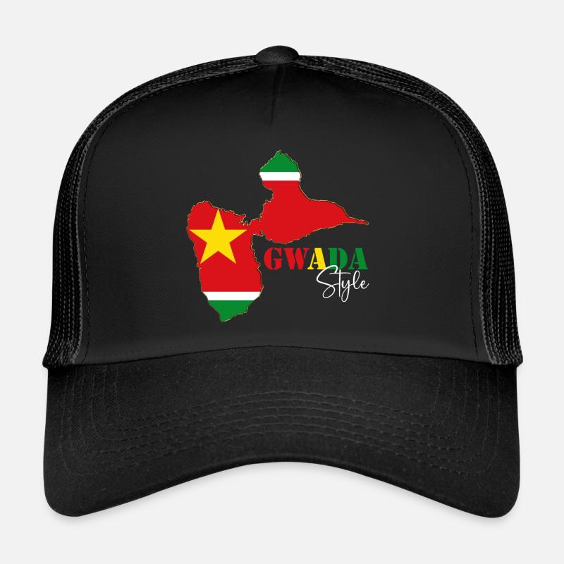 Map Flag Guadeloupe Gwada Style Trucker Cap