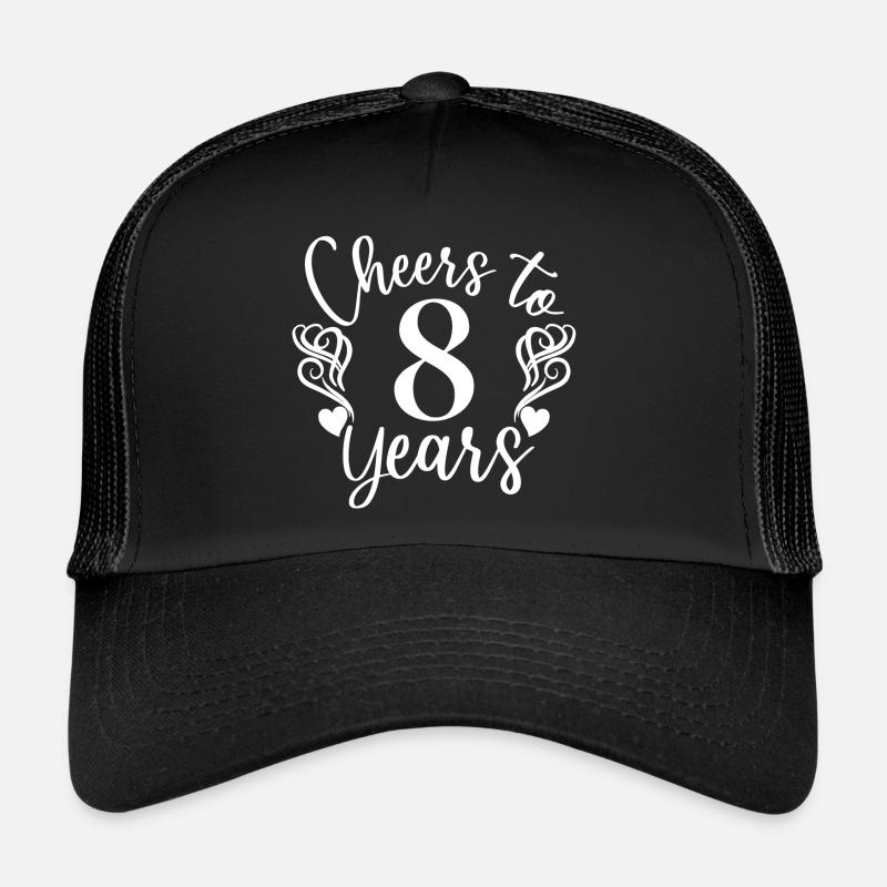 Vive 8 ans 8e anniversaire Casquette trucker 