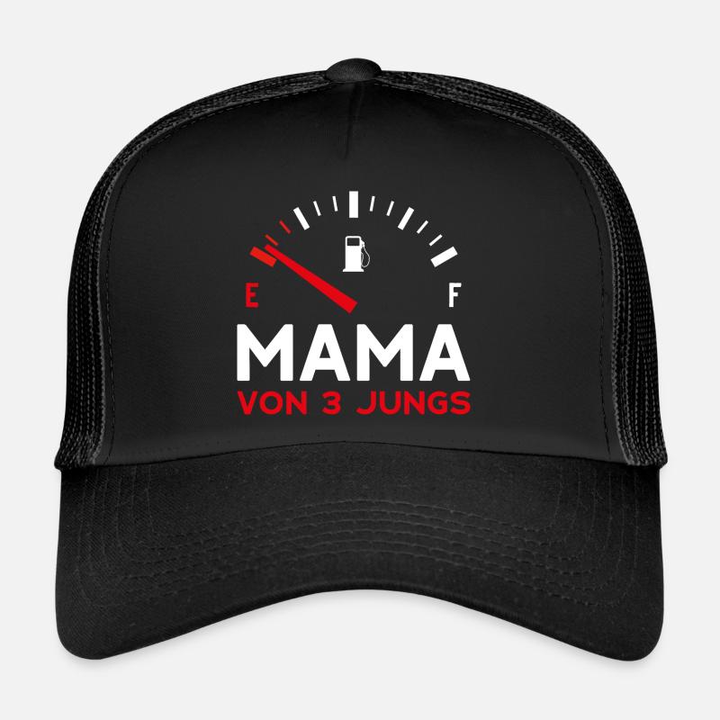 MAMA 3 JUNGEN DREI SÖHNE MUTTERTAG Trucker Cap