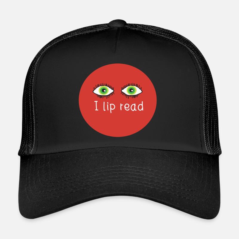 lip reader Deaf community lipreading awareness Trucker Cap