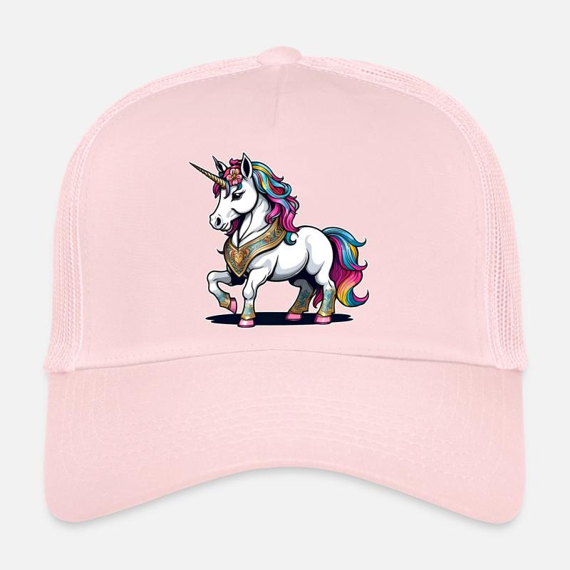 Regenbogen Einhorn Trucker Cap