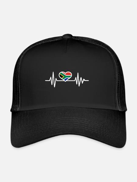 Afrique du Sud - Casquette trucker  - noir/noir - Devant