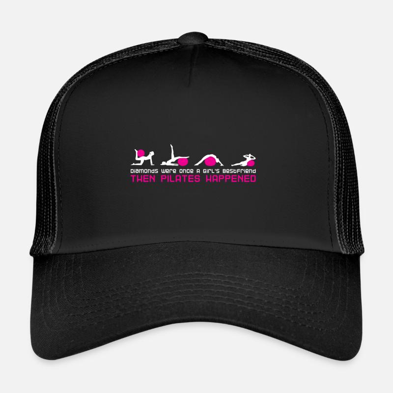 Pilates - Trucker Cap - Schwarz/Schwarz