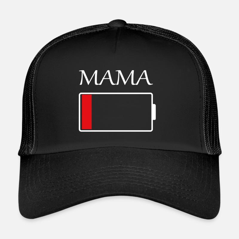 Mama Akku leer Trucker Cap