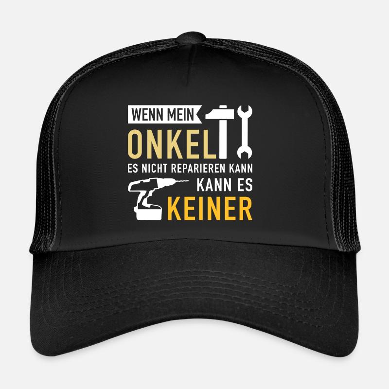 Onkel - Trucker Cap - Schwarz/Schwarz