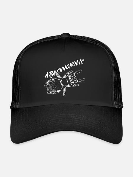 Arachnoholic tarantula - Trucker Cap - black/black - Front