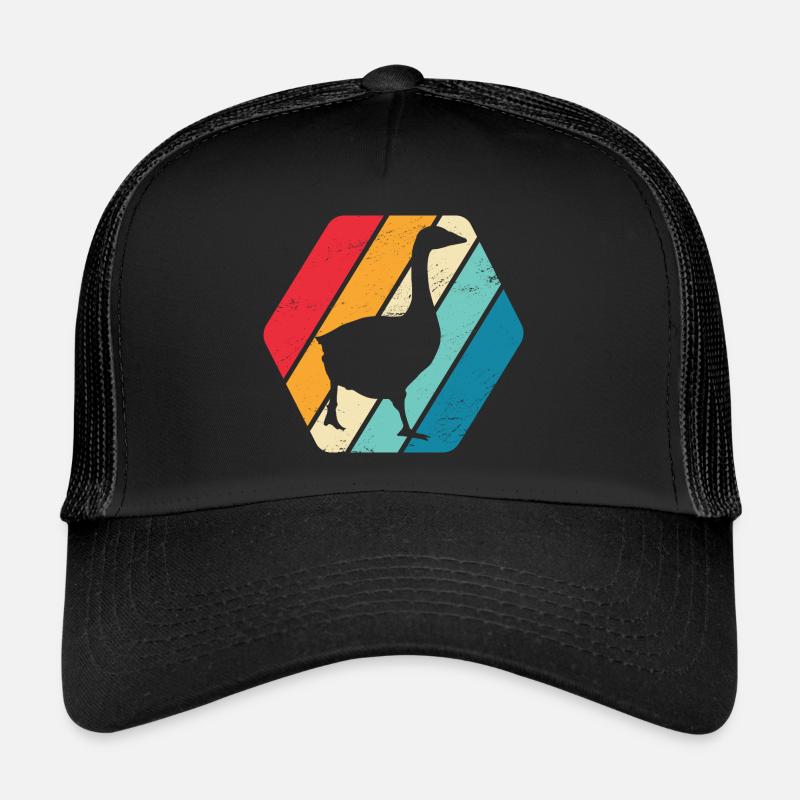 Goose Migratory Bird Bird Animal Nature Retro Trucker Cap