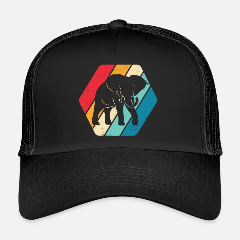 Elefant Tier Afrika Safari Retro Trucker Cap