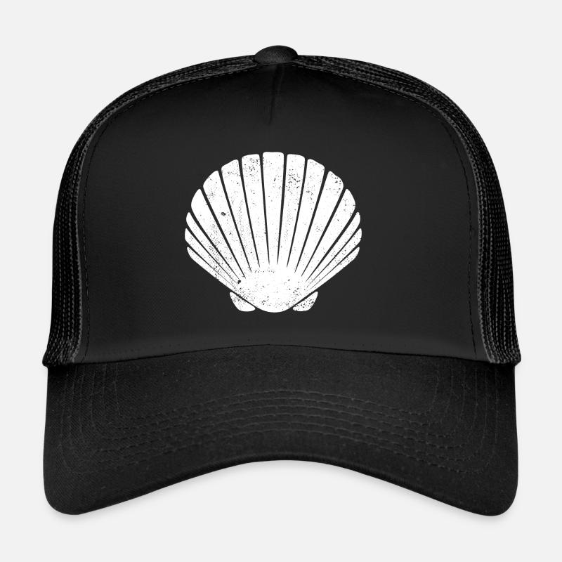 Camino - Jakobsweg - Pilgertour - Santiago - Trucker Cap - Schwarz/Schwarz