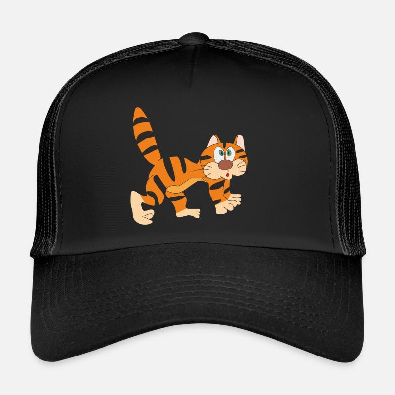 Funny cat Trucker Cap