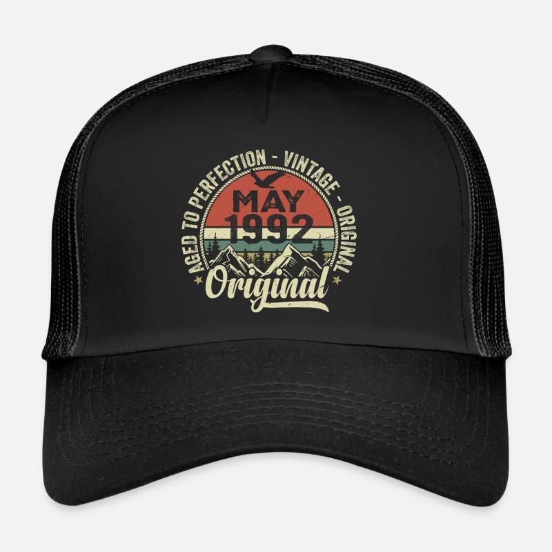 Mai 1992 anniversaire Mai 1992 May 1992 Casquette trucker 