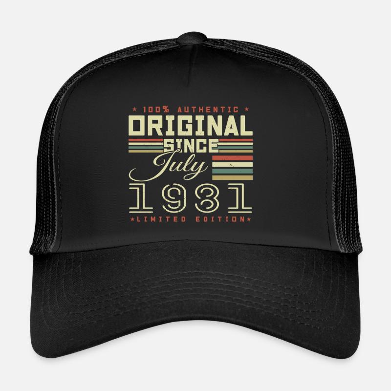 July 1981 Birthday July 1981 July 1981 Trucker Cap