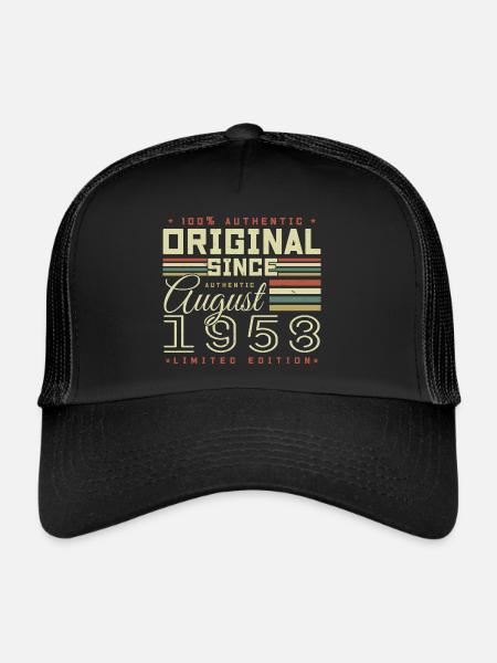 August 1958 Retro August 1958 August 1958 Anniversary - Trucker Cap - black/black - Front