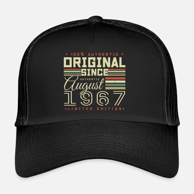 August 1967 Retro August 1967 August 1967 Geburtstag Trucker Cap
