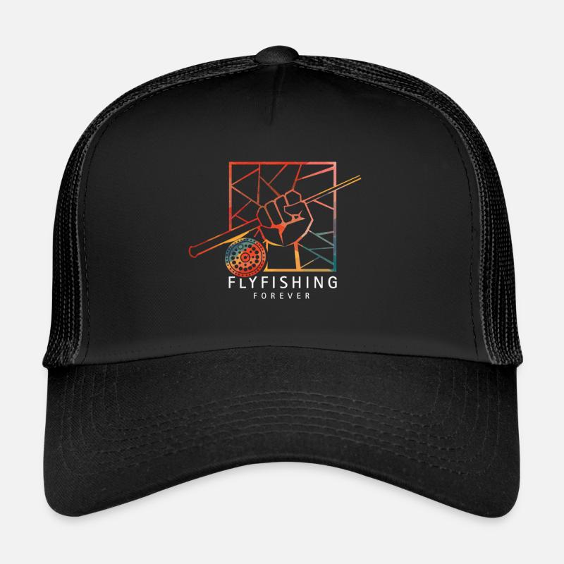Flyfishing for ever - Casquette trucker  - noir/noir