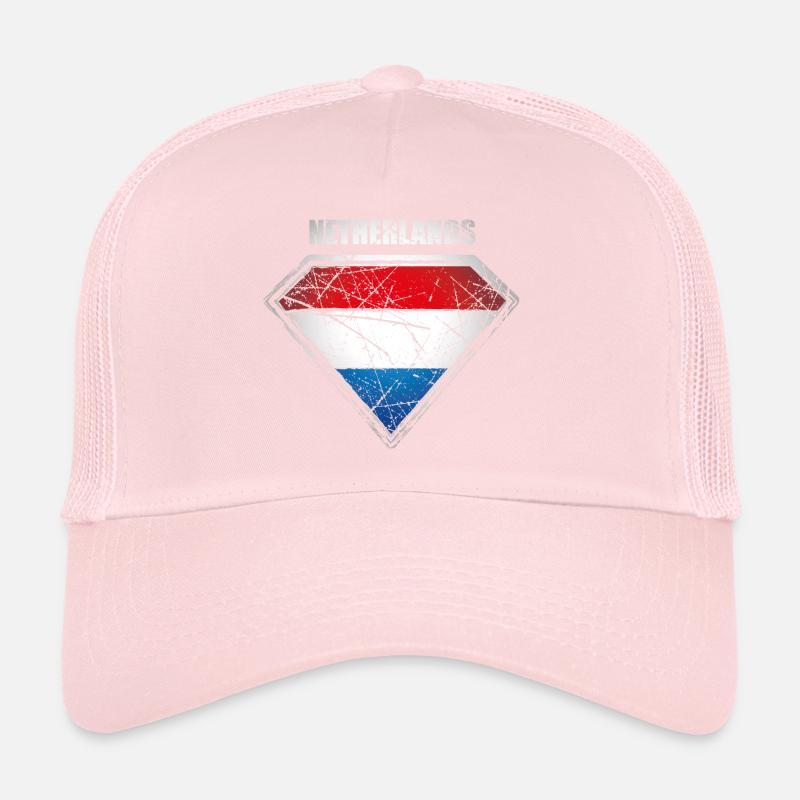 Symbole du drapeau du super-héros des Pays-Bas Casquette trucker 