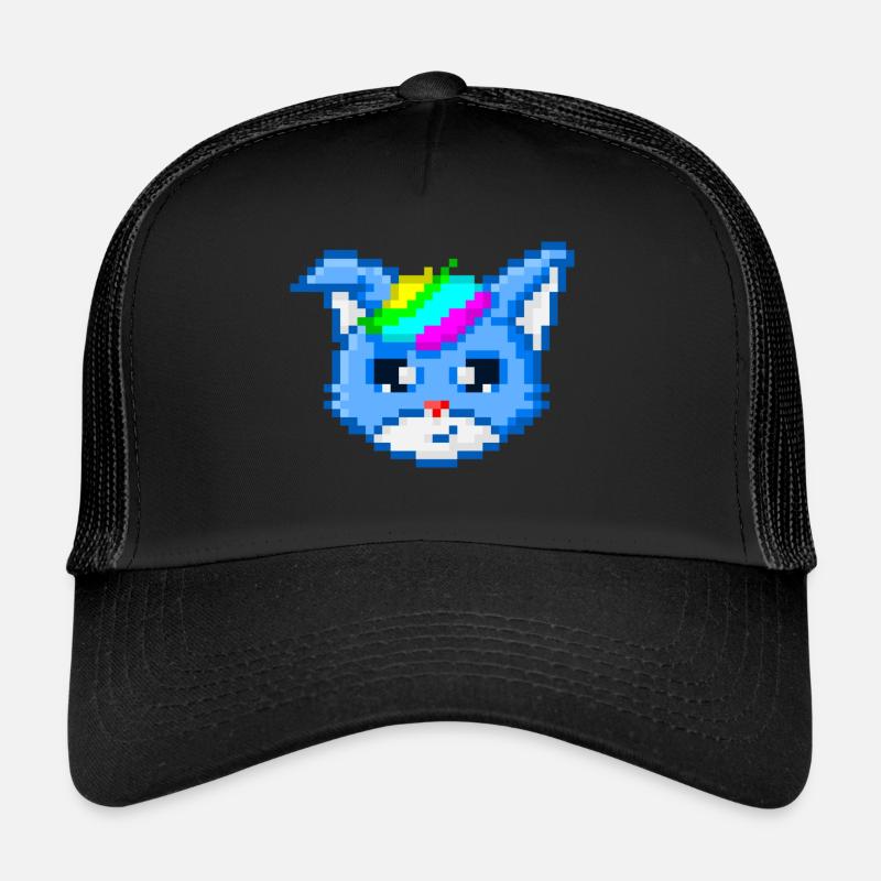 Pixelart Blaufuchs Trucker Cap