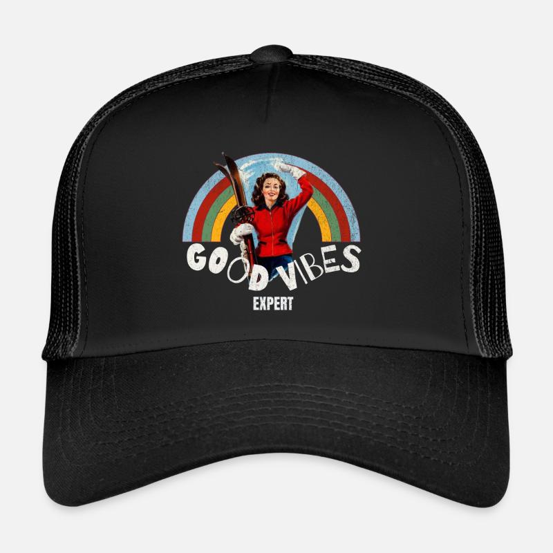 Skifahrer gute Laune Experte Trucker Cap