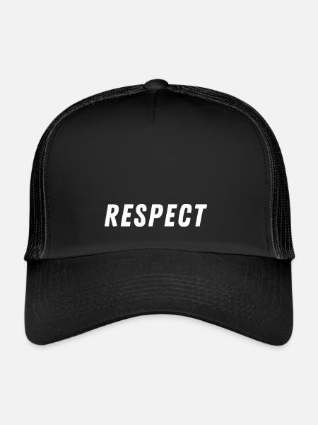 RESPECT - Trucker Cap - Schwarz/Schwarz
