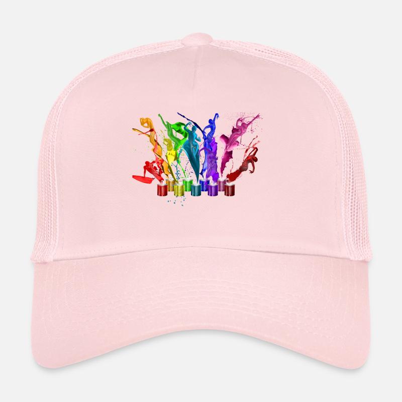 Danse de peintures - 9 couleurs Casquette trucker 