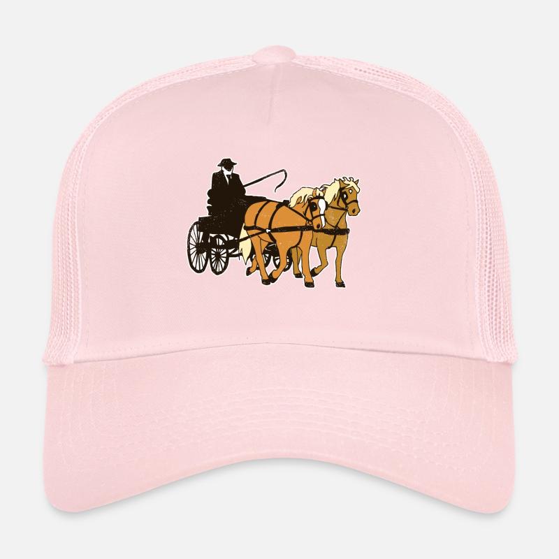 Cadeau drôle de transport de couples Haflinger Casquette trucker 