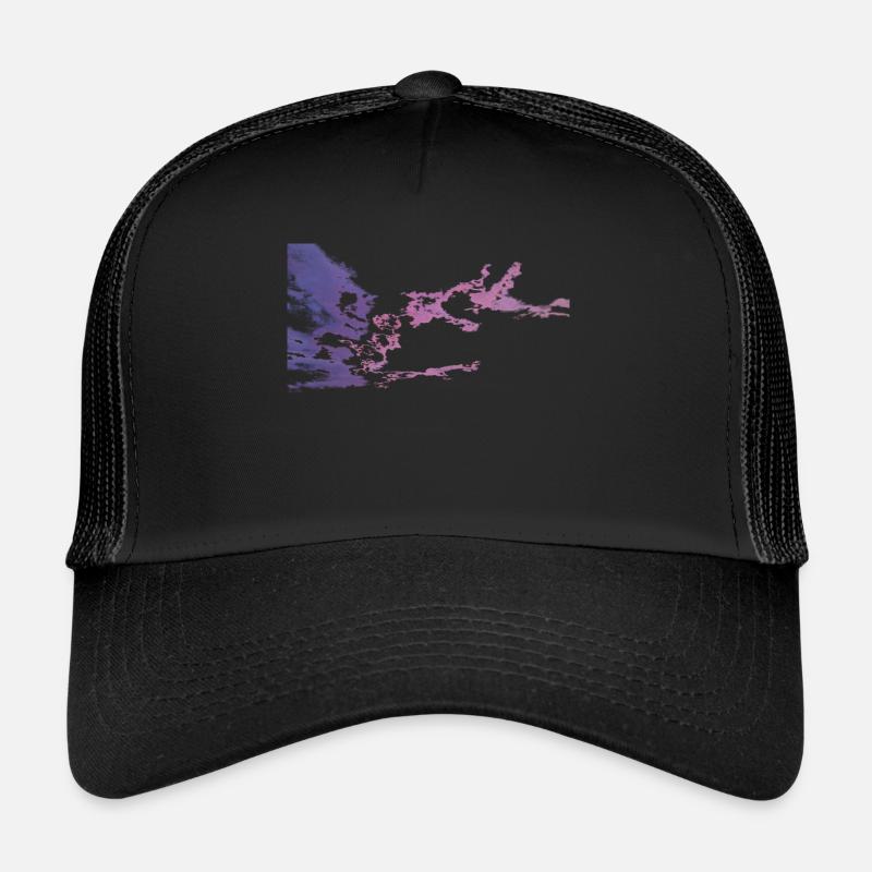 Nuages roses et violets Casquette trucker 
