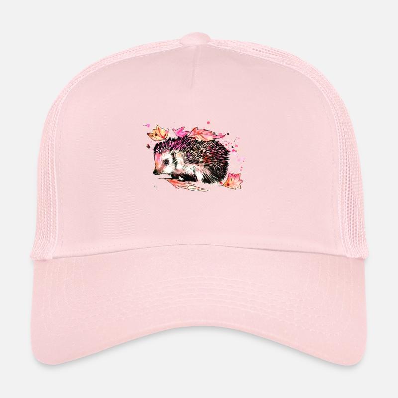 Hérisson en quête de nourriture Casquette trucker 