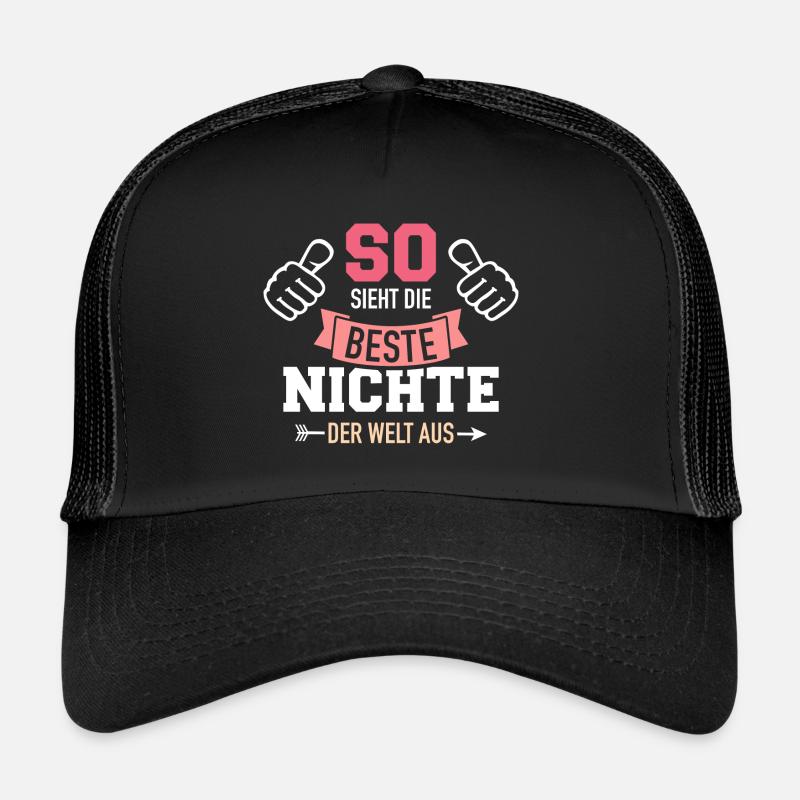 Nichte - Trucker Cap - Schwarz/Schwarz