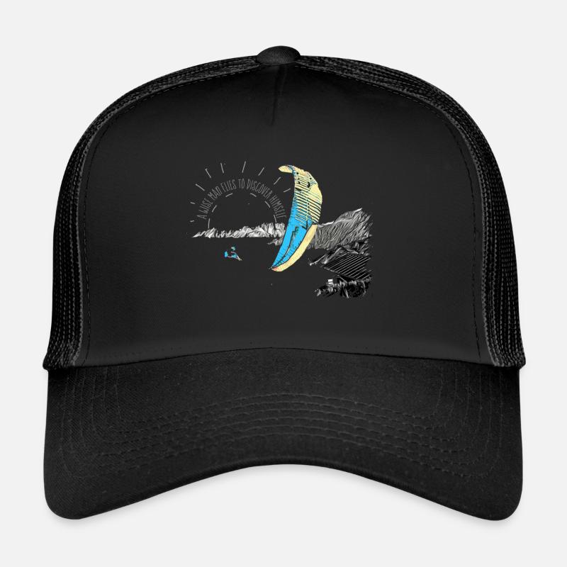 Gleitschirm paragliding Sonne Berge Trucker Cap