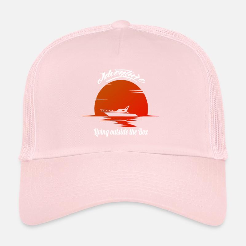 Motorboat Boat Design Retro Trucker Cap