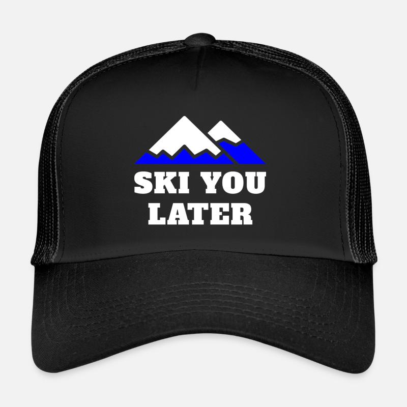 funny ski sayings skiing skiing Trucker Cap