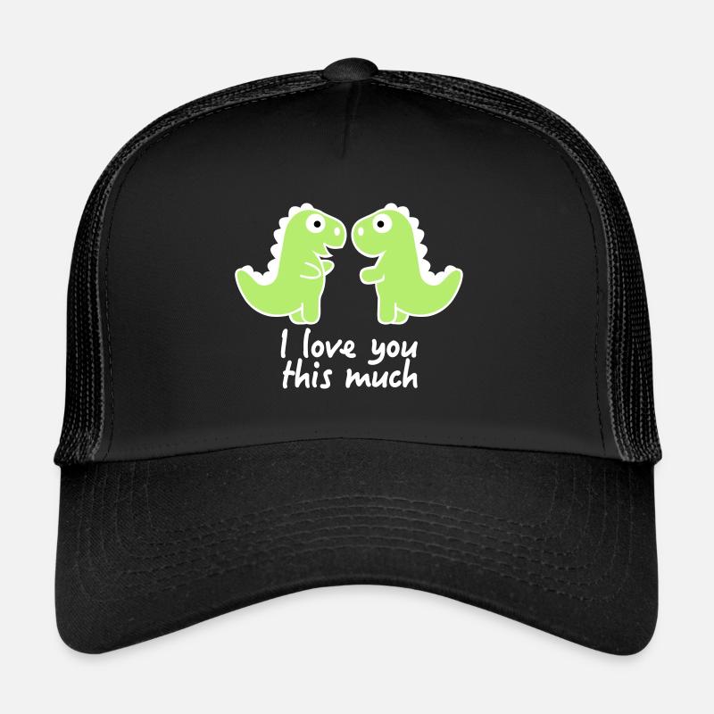 Dinosaurier - Trucker Cap - Schwarz/Schwarz