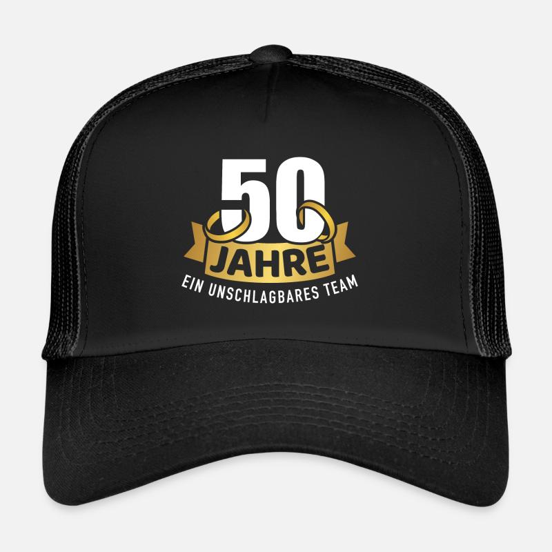 Goldene Hochzeit - Trucker Cap - Schwarz/Schwarz