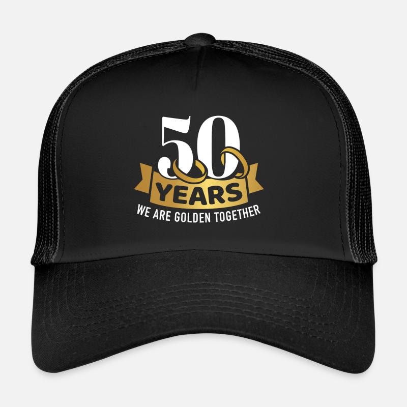 Goldene Hochzeit - Trucker Cap - Schwarz/Schwarz