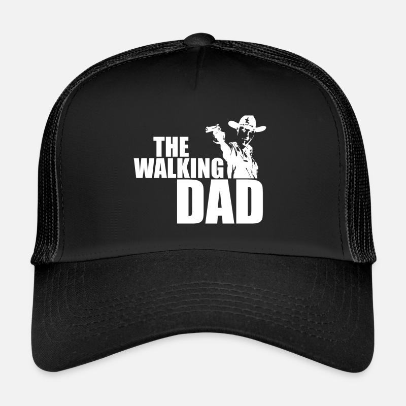 THE WALKING DAD - Trucker Cap - Schwarz/Schwarz