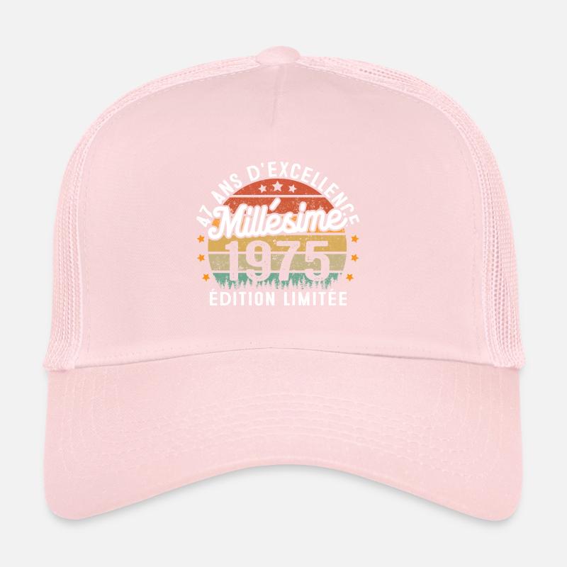 Cadeau d'anniversaire 47 Ans Millésime 1975 Casquette trucker 