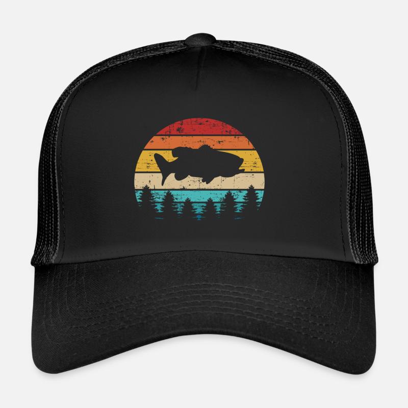 perche - Casquette trucker  - noir/noir