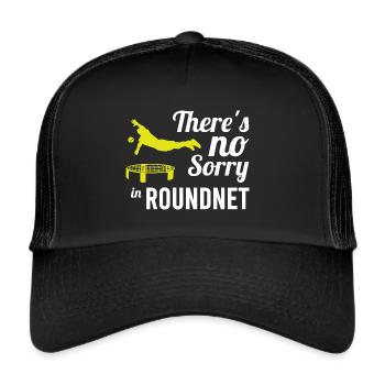 Roundnet Trampolin Ball Roundnet Spiel - Trucker Cap - Schwarz/Schwarz - Vorne