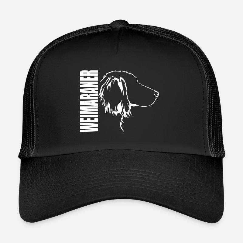 WEIMARANER profil cheveux longs chiens Wilsigns Casquette trucker 