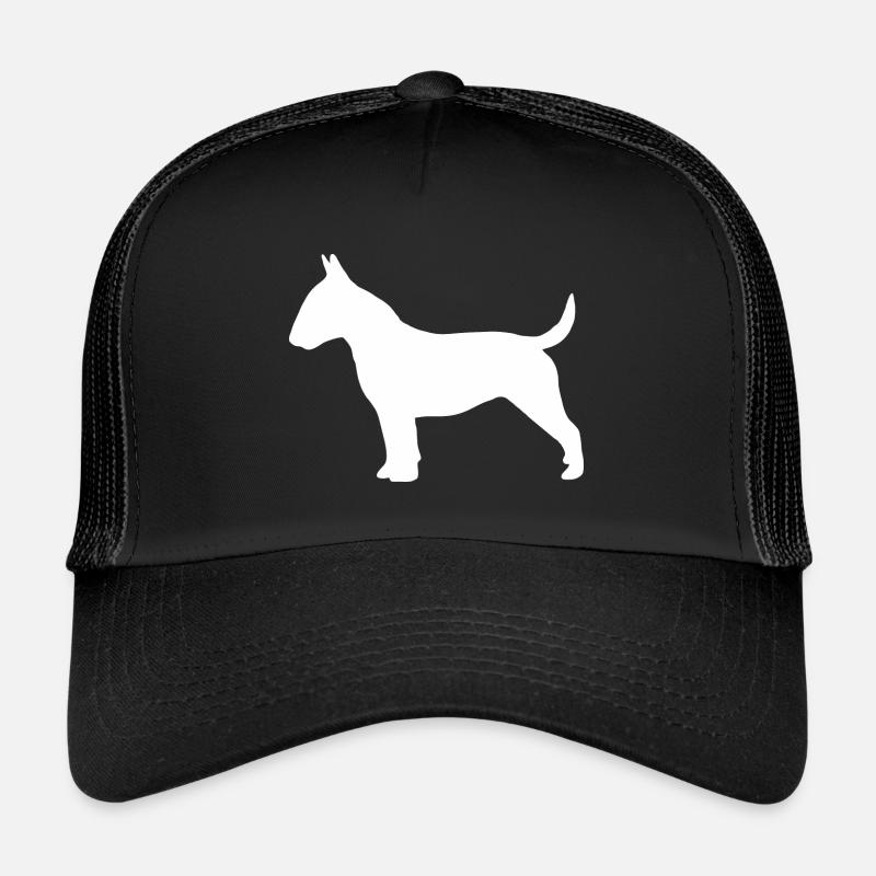 Bullterrier Silhouette - Trucker Cap - Schwarz/Schwarz