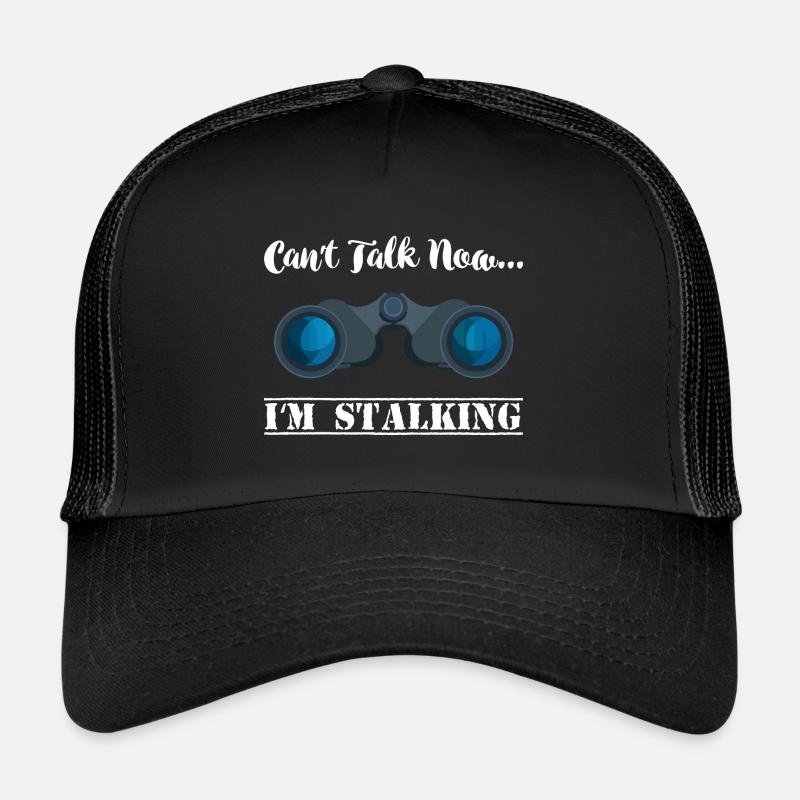 Kann gerade nicht, bin mal wieder am stalken - Trucker Cap - Schwarz/Schwarz