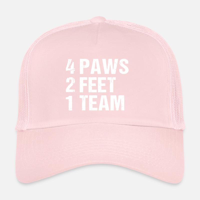 4 pattes 2 pieds 1 chien d’équipe Chiens Casquette trucker 