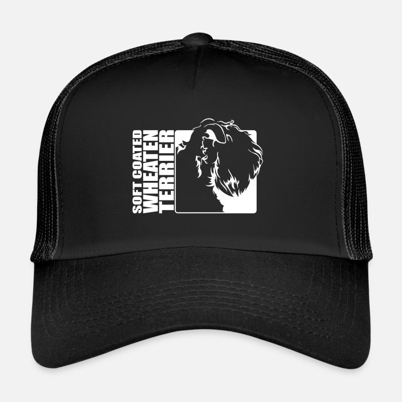 Soft Coated Wheaten Terrier Profil Hunde Wilsigns - Trucker Cap - Schwarz/Schwarz