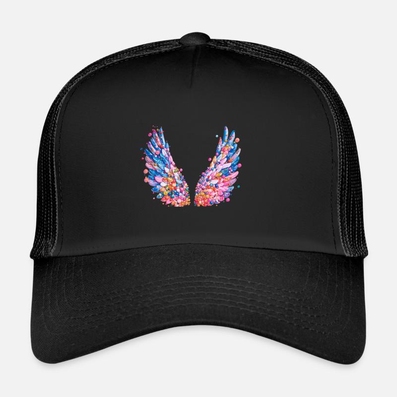 engelsflügel,federn,bunte flügel,graffiti Trucker Cap