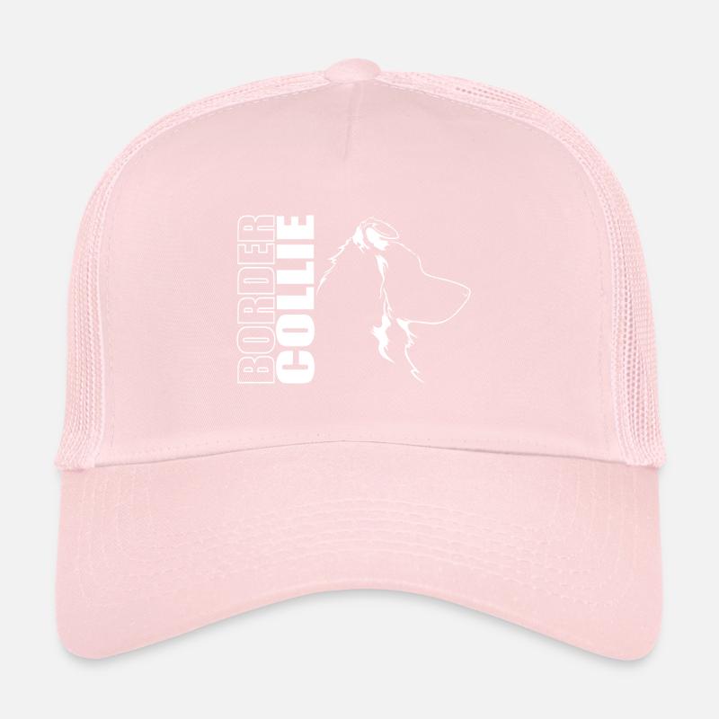 BORDER COLLIE Chiens Chiens Chien de troupeau Wilsigns Casquette trucker 