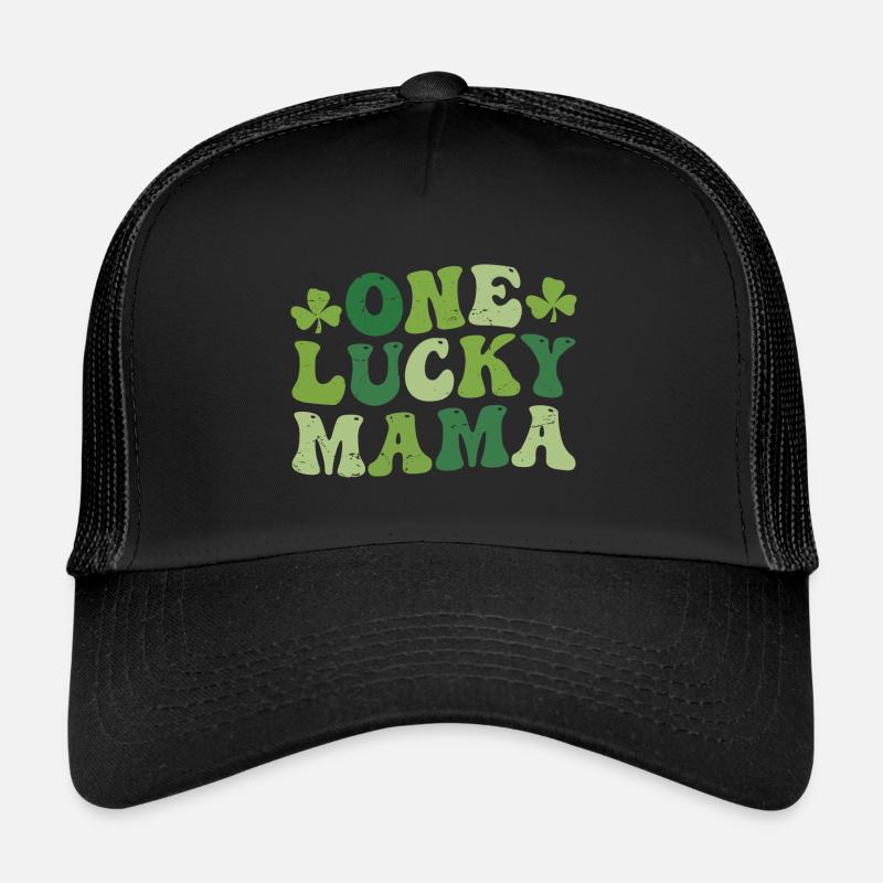Une maman chanceuse Saint-Patrick Casquette trucker 