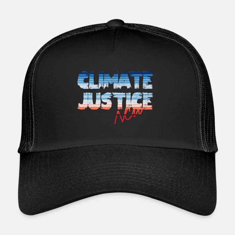 Climate Justice Now - Trucker Cap - Schwarz/Schwarz