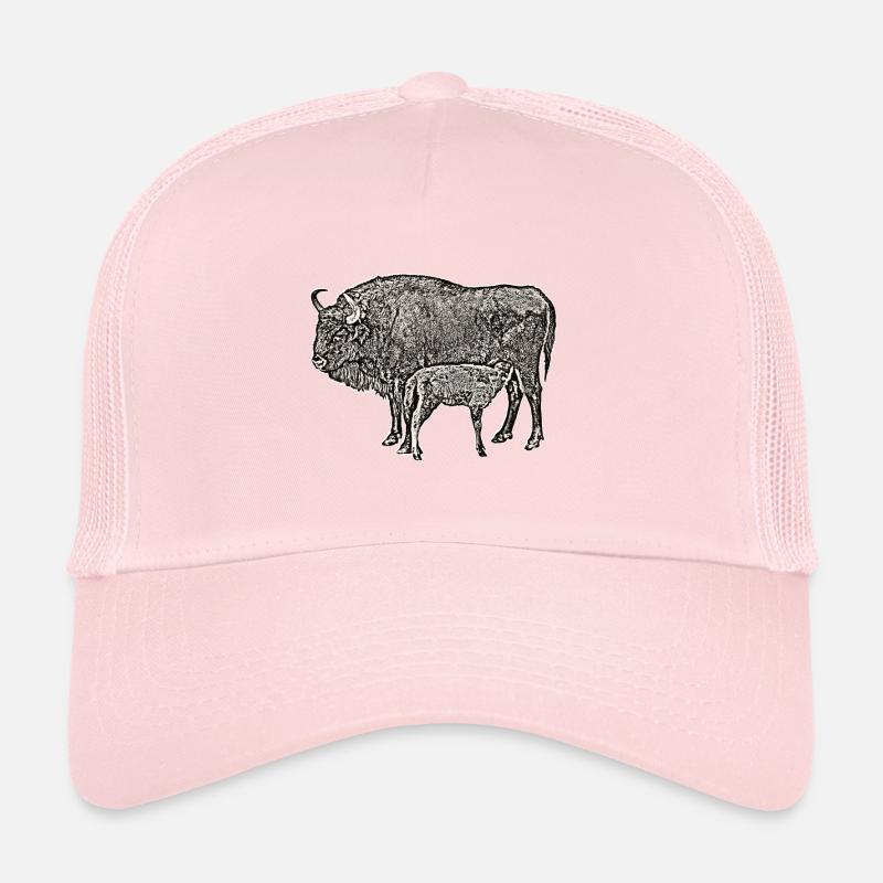 Bison avec veau sw Casquette trucker 